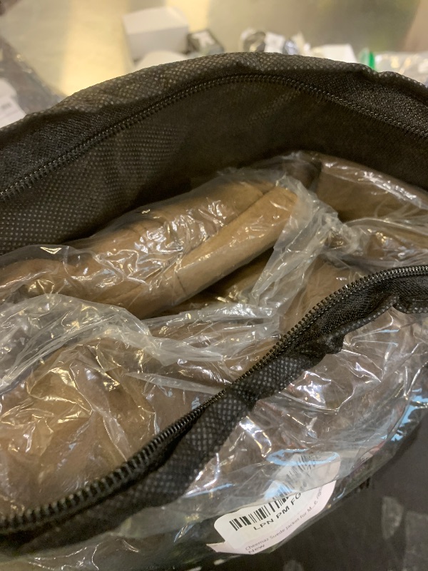 Photo 1 of Cheemaz Suede Jacket for Men - Premium Suede Leather Bomber Jacket | Trucker Coat for Mens (as1, alpha, X-Large, regular, regular, Khaki)