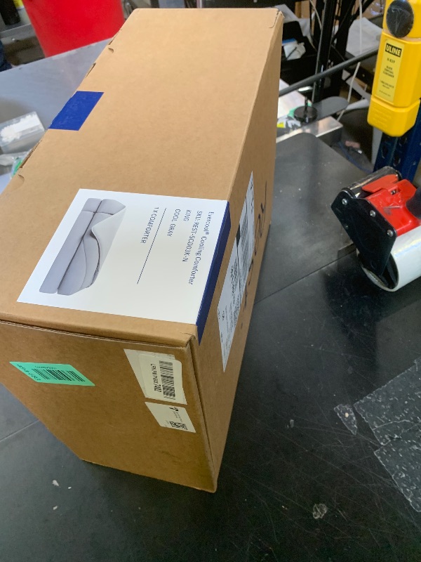 Photo 1 of REST® Evercool® Cooling Comforter, King/Cali King, Blanket for Hot Sleepers, All Season Bedding for Night Sweats, Breathable Lightweight Duvet, 106x90 Inches, Cool Gray