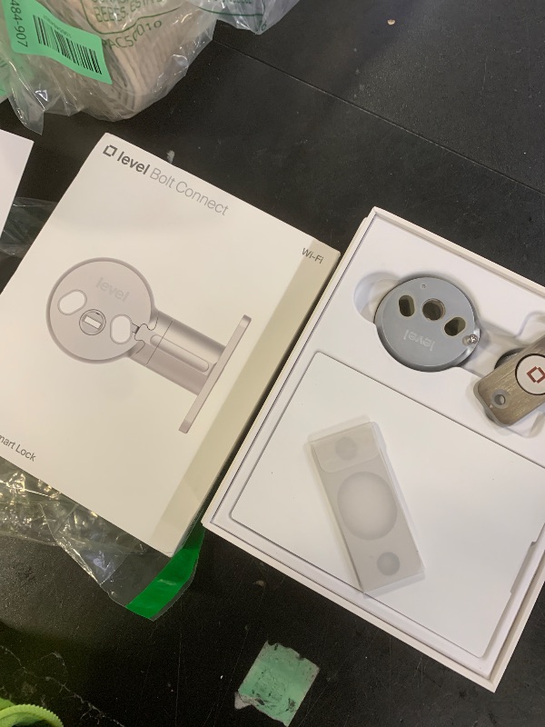 Photo 1 of Level Bolt (Wi-Fi) Smart Deadbolt - Make Your Lock Smart & Keep Existing Hardware and Keys - Lock/Unlock from Anywhere - Level App for iOS & Android - Works with Apple Home, Alexa & Google, White