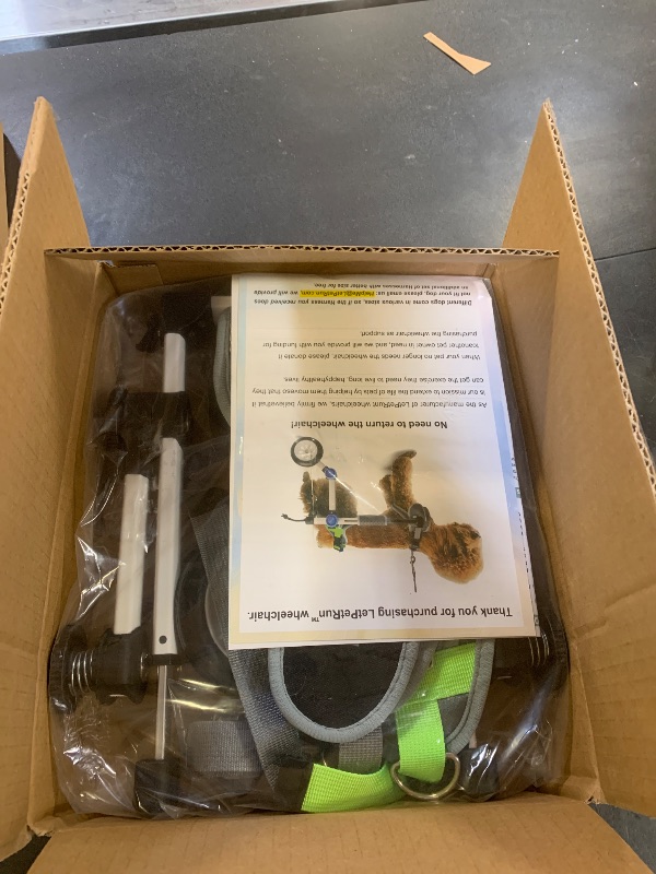 Photo 1 of Adjustable Dog Wheelchair for Back Legs Mobility Support Lightweight Pet Wheelchair for Disabled Hind Legs Walking Stable Dog Cart for Pets, Mini White