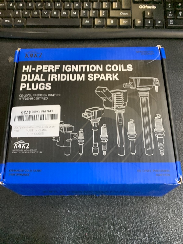 Photo 1 of UF267 Ignition Coil Pack & 4504 Double Iridium Spark Plug For 2000-2008 TOYOTA Avalon Camry Highlander Sienna Solara / 1999-2008 Lexus RX300 RX330 ES300 ES330 RX400h V6 3.0L 3.3L Set of 6r