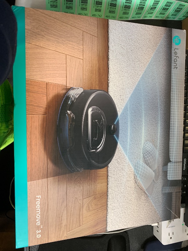 Photo 1 of Lefant LiDAR Robot Vacuum and Mop, 450ml Visible Dustbin, Upgraded 190° PSD Obstacle Avoidance, Customized Cleaning, Multi-Floor Mapping, 150 Mins Runtime, 2.4G/5G WiFi, Pet Hair & Carpets, M330 Pro