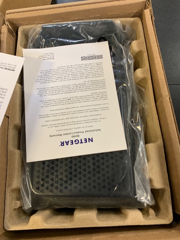 Photo 1 of Netgear CM1000 Ultra-High Speed DOCSIS 3.1 Cable Modem - Black - CM1000 (Renewed)