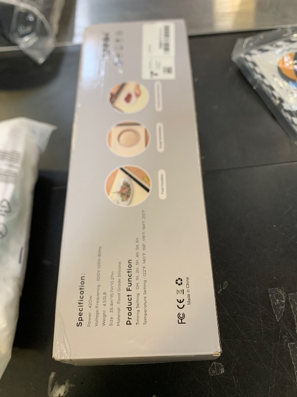 Photo 1 of Extra Large Food Warming Mat with Heat-Resistant Pad, 36X15 Inch, 6 Temperature & 6 Timer Settings, Child Lock Safety, Fits More Dishes for Family Dinners and Parties