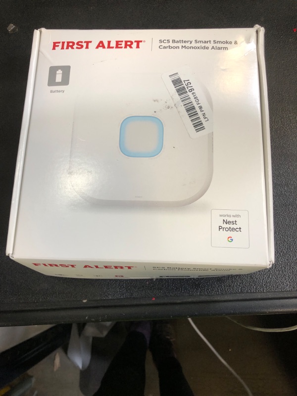 Photo 1 of First Alert SC5 Battery Smart Smoke & Carbon Monoxide Alarm, SMCO600NV, 1-Packbn
