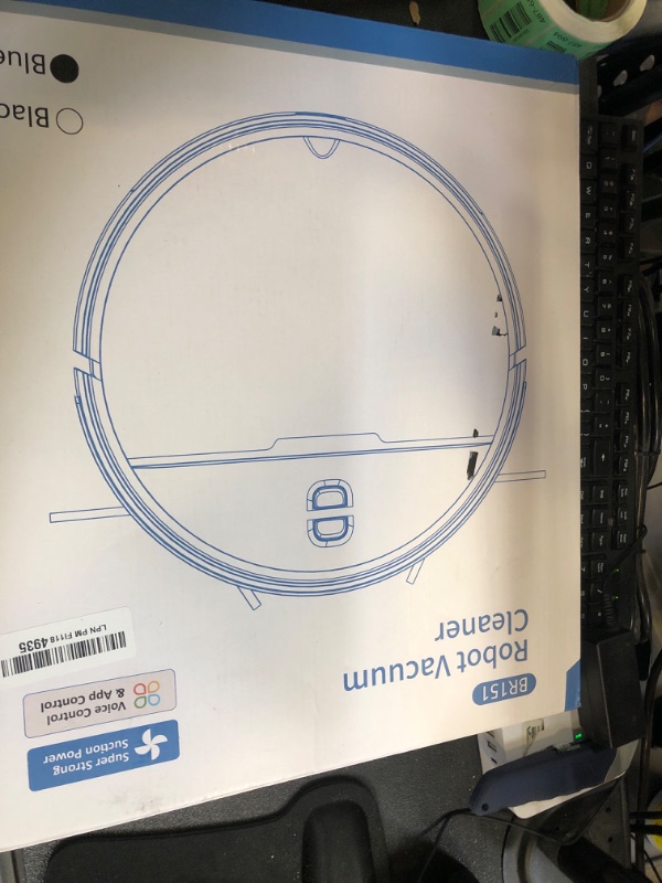 Photo 1 of Robot Vacuum and Mop Combo with APP/Voice/Remote Control, 2 in 1 Vacuuming & Mopping Robot, Schedule, Strong Suction, Tangle-Free, Slim & Quiet, for Homes with Pets, Low Pile Carpet & Hard Floors