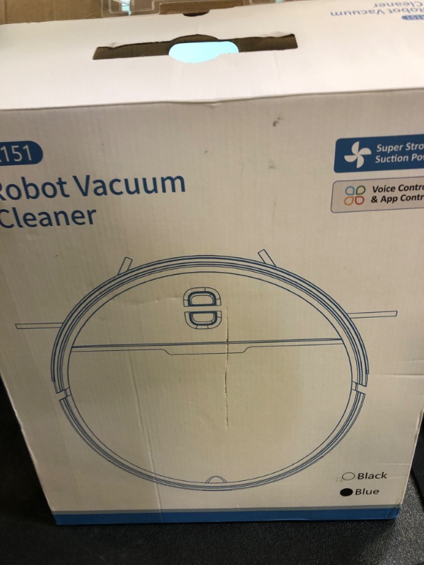 Photo 1 of Robot Vacuum and Mop Combo with APP/Voice/Remote Control, 2 in 1 Vacuuming & Mopping Robot, Schedule, Strong Suction, Tangle-Free, Slim & Quiet, for Homes with Pets, Low Pile Carpet & Hard FloorsD