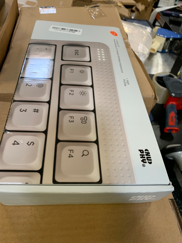 Photo 1 of nuphy Node75 Wireless Mechanical Keyboard, 75% Hot Swappable Custom Keyboard, 82 Keys Computer Gaming Keyboards, Supports Touch Gestures, PBT Keycaps, RGB Backlit, Bluetooth/2.4GHz/USB-C