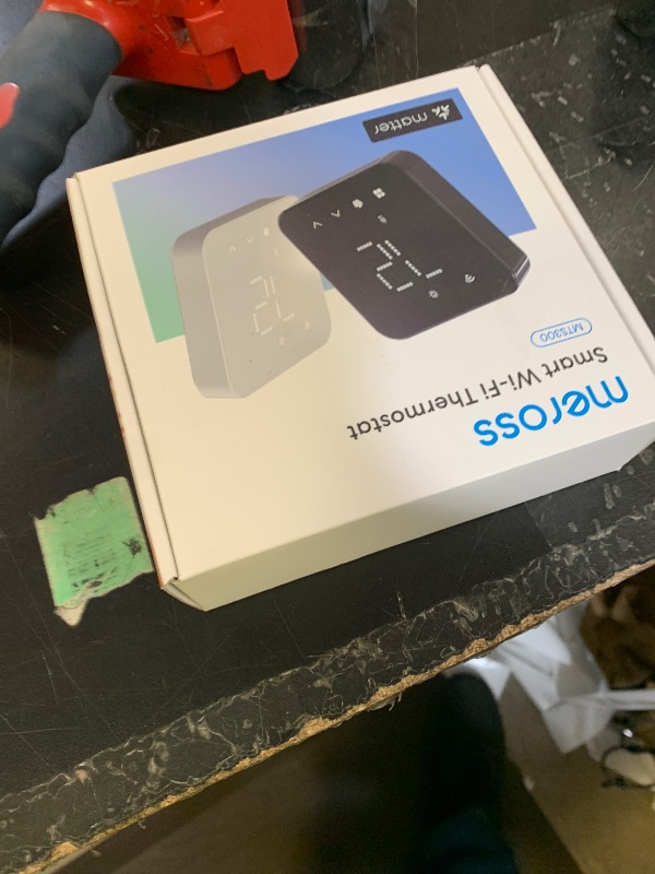 Photo 1 of meross Smart Thermostat for Home, WiFi Thermostat Works with Matter, Alexa, Apple Home, Google Assistant, App & Voice Control, 7x24h Scheduling, Energy Saving, C-Wire Required