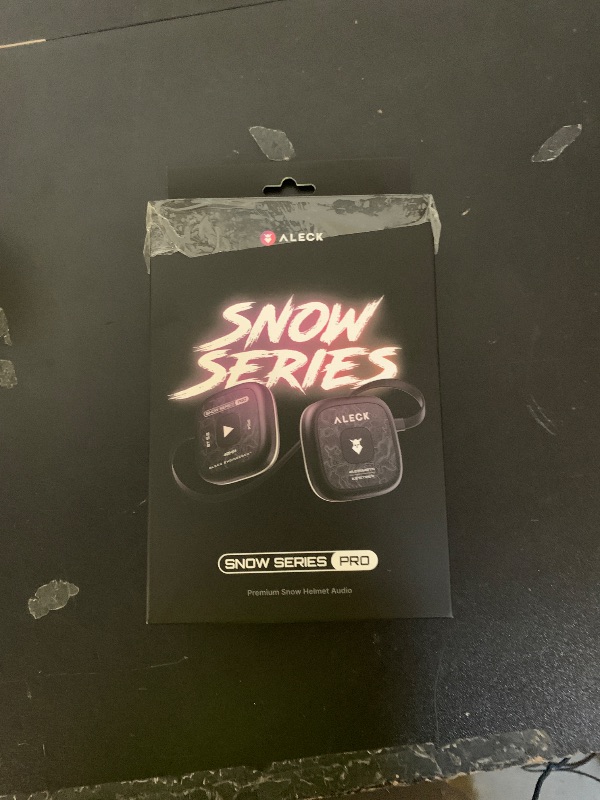 Photo 1 of ALECK Snow Series Pro Universal Wireless Bluetooth Helmet Speakers Headphones for Ski and Snowboard Audio-Ready Helmets, Glove Friendly Controls, Microphone Headset for Hands-Free Calls