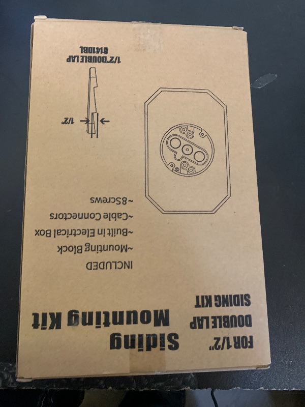 Photo 1 of Siding Light Mounting Block, 8141DBL Vinyl Siding Mounting Block with Built-in Electrical Box, Outdoor Mounting Plate kit for 1/2 inch Double, White, 2 Pack