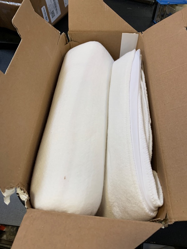 Photo 1 of blunique Electric Heated Mattress Pad Full Size Single Control Bed Warmer, Deep Pocket, Side Storage Pouch for Controller, Machine Washable, 3D Air Layer Fabric, 54"x75", Grey