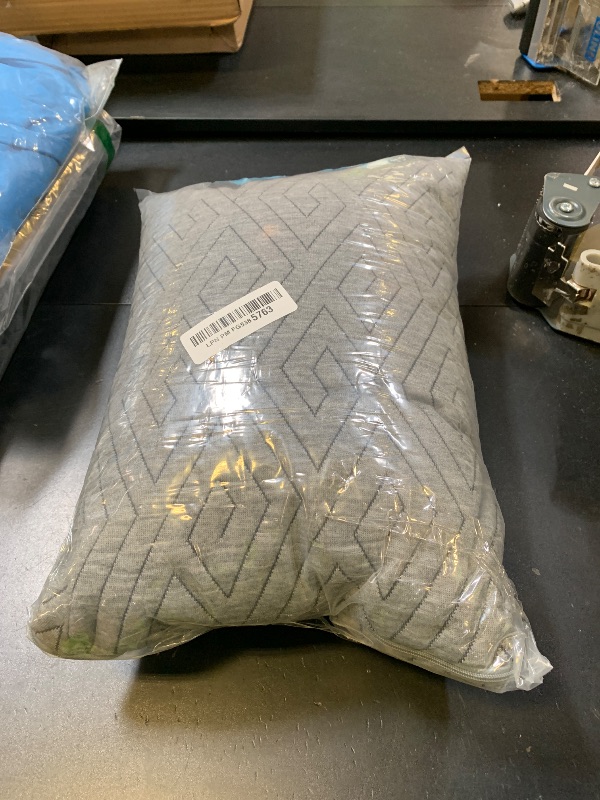 Photo 1 of 1 MIDDLE ONE Travel Pillow for Sleeping Camping, Memory Foam Small Pillow with Breathable Cover for Backpacking, Airplane, Car (15.5 X 12 Inch)