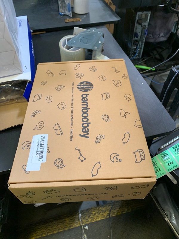 Photo 1 of Bamboo Bay 4 Piece King Size Sheet Set, 100% Viscose Made from Bamboo, Breathable, Ultra Soft Cooling Bed Sheets for Hot Sleepers, Beddings with Deep Pockets Fit 16" Mattress, White