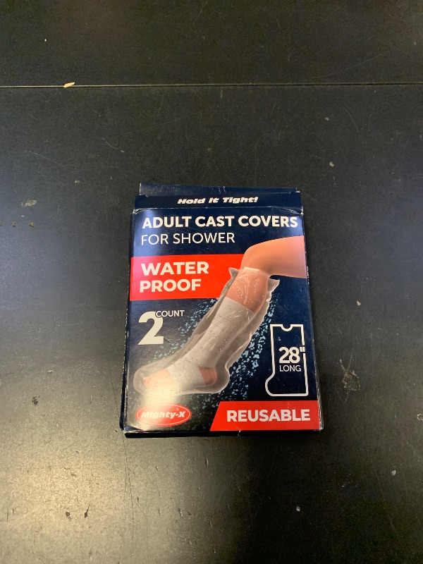 Photo 1 of 100% Waterproof Cast Covers for Shower Leg - 2pk - Tight Seal - Reusable Adult Half Leg Cast Protectors - Knee, Ankle, Foot - After Surgery Bandage and Dressing Cast Bag for Wounds and Burns