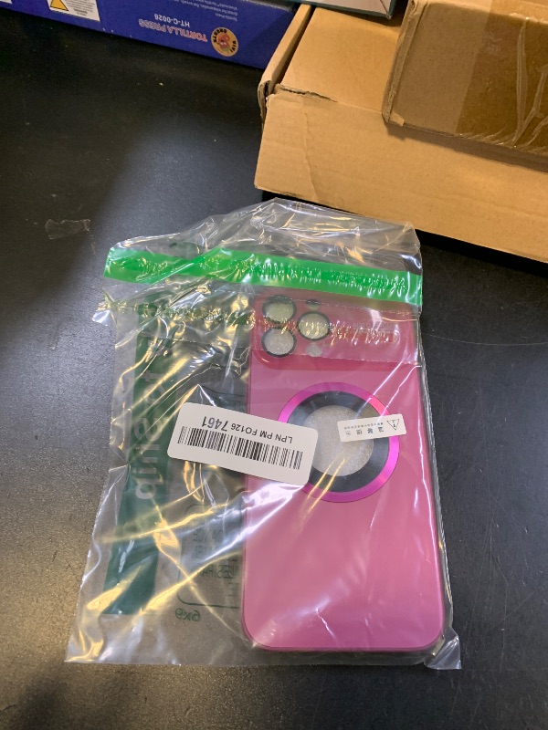 Photo 1 of Doulings Magnetic Series Design for iPhone 13 Pro Max Case,[Compatible with MagSafe][Military Drop&Full Camera Lens Protector] Large Window Logo View Dust-Proof Matte Shockproof Cover,Wine RedLPNPMFO1267461