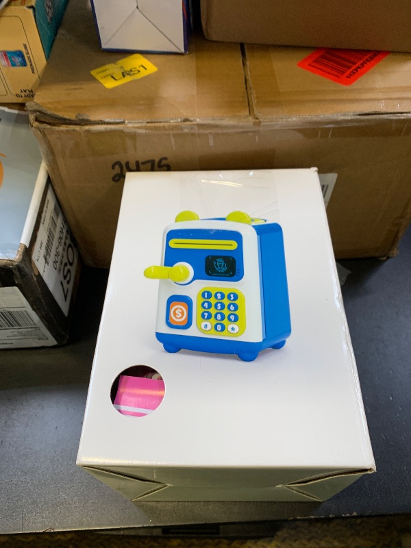 Photo 1 of ?Upgraded? Piggy Bank, Face ID Password Unlocking Electronic Kids Bank ATM Security Unlocking Cash Coin Bank Toys Gifts for Kids, Coin Bank for 3 4 5 6 7 8 9 10 11 12 Year Old Girls Boys