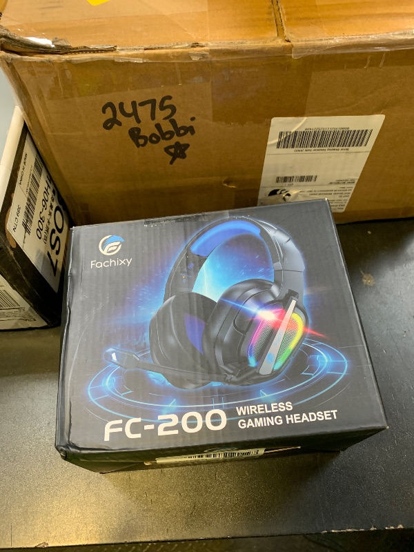 Photo 1 of Fachixy FC-200 Wireless Gaming Headset with Mic for PS5, PS4 - Bluetooth 5.4 & 2.4GHz Gaming Headphones with Low Latency, 50-Hrs Battery Foldable Gamer Headset for Laptop, Switch and Mobile