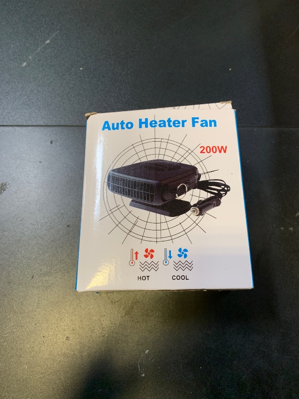 Photo 1 of ?New?Portable Car Heater, 12V 200W Heater for Car, Auto Car Heaters, Car Windshield Defogger Defroster,2 in 1 Fast Heating & Cooling, Auto Ceramic Heater Fan 360 Degree Rotary Defroster Defogger