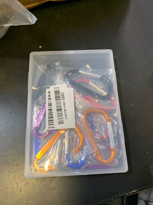 Photo 1 of 10 Pack 3'' Aluminum Spring Snap Hook Carabiner D Ring Carabiner Clip Camping Accessories Fishing Hiking Traveling and Keychain Craebuer