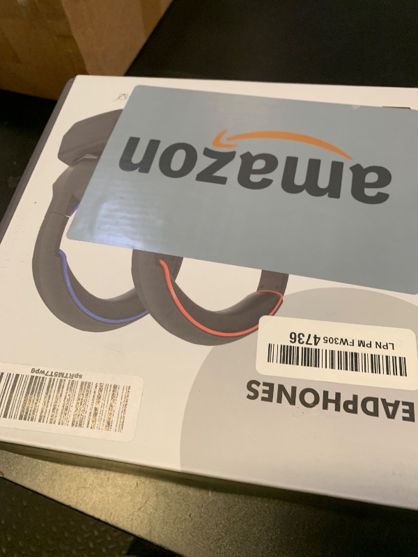 Photo 1 of WallarGe Wireless Headphones for TV Watching with RF Transmitter Charging Dock, Plug and Play, 100 Ft Wireless Range, Rechargeable 20 Hour Battery (Black with Blue)