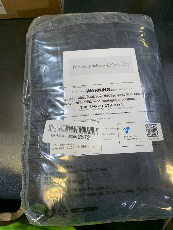 Photo 1 of 10 Set Compression Packing Cubes for Travel Essentials,Compressible Expandable Packing Cubes for Suitcase,OlarHike Luggage Organizer Bags for Travel,Handy Helper for Organizing Clothes(Black)