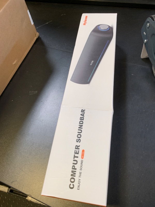 Photo 1 of Computer Speakers, Hi-Fi Sound Quality Computer Sound Bar, Bluetooth 5.0 & 3.5mm Wired PC Speakers with 4 Dynamic Lighting Modes, USB Powered Speakers for PC, Desktop, Laptops, Phones, Monitors, Xbox