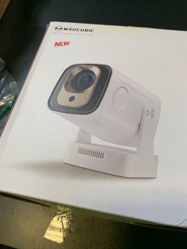 Photo 1 of ?Auto Focus&1080P?Magcubic Mini Smart Projector with 4K Support, Portable Projector with Wifi and Bluetooth, 5W Speaker, Built in Apps, Voice Control, Outdoor Movie Projector