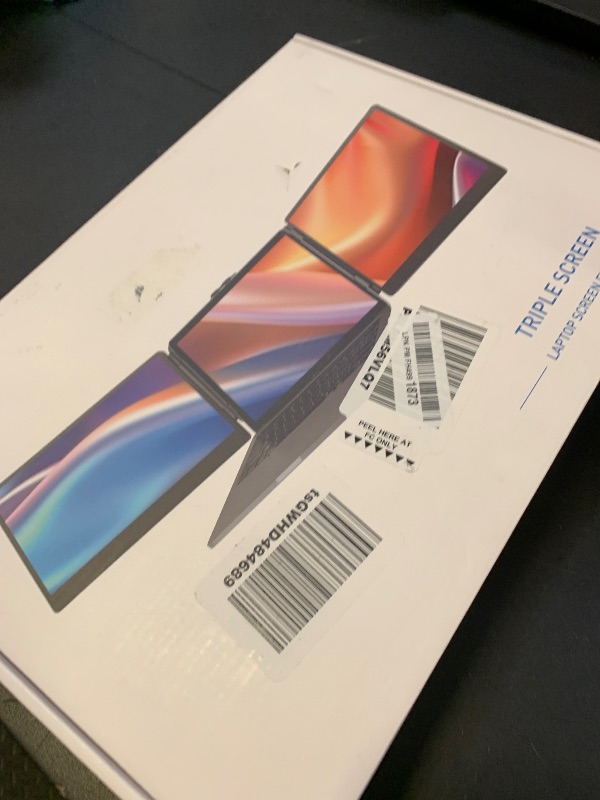 Photo 1 of APILDELLA 14’’ Triple Laptop Screen Extender, 1080P FHD Portable Dual Monitor for Laptop USB C HDMI, Plug-Play Monitor Extender for Triple Display for Mac/Windows, Fit 13”-17.3” Laptops