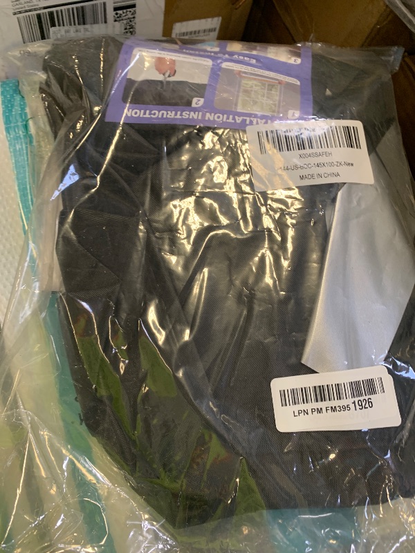 Photo 1 of 100% Black Out Window Cover Portable Blackout Shades Adhesive Thermal Blackout Blinds No Drill Guard Blind for Window Shades Temporary Room Home 40" x 57" Darkening Shades for Skylight RV Dorm