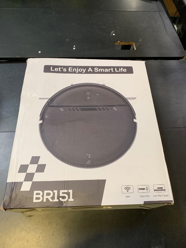 Photo 1 of Robot Vacuum and Mop Combo, 2-in-1 Mopping Robot Vacuum Cleaner with 2300Pa Suction, 2.87'' Slim Design, Wi-Fi/App/Voice Control, 3D Obstacle Avoidance&Self-Charging for Hard Floors, Carpets, Pet Hair