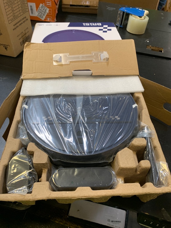 Photo 1 of Robot Vacuum and Mop Combo, 2-in-1 Mopping Robot Vacuum Cleaner with 2300Pa Suction, 2.87'' Slim Design, Wi-Fi/App/Voice Control, 3D Obstacle Avoidance&Self-Charging for Hard Floors, Carpets, Pet Hair