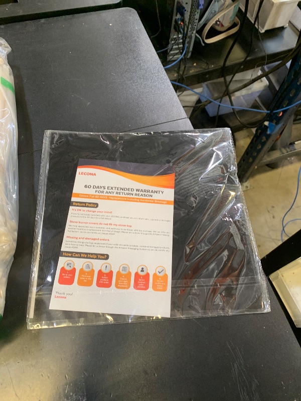 Photo 1 of 10 pack, gas stove protector, stove burner liners, stovetop range protectors, set top burner covers black, size 10.6” x 10.6” non stick reusable cover easy to clean, double thickness