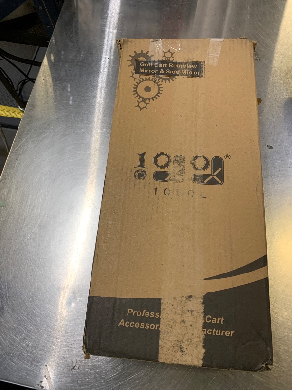 Photo 1 of 10L0L Golf Cart Mirrors, No Drilling 180 Degree Rotation & Foldable-HD Shatterproof Glass Mirrors for Golf Cart Club Car EZGO and Other, No Drilling Side Mirror & Rear View Mirror Kit