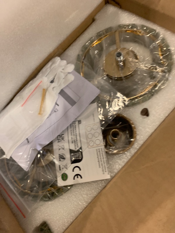 Photo 1 of Battery Operated Crystal Wall Sconce Set of 2, Gold Rechargeable Wireless Wall Sconces with Remote Dimmable 12 Colors Modes Led Wall Lights, Wall Lamp for Bedroom Living Room Hallway, 2 Bulbs Included