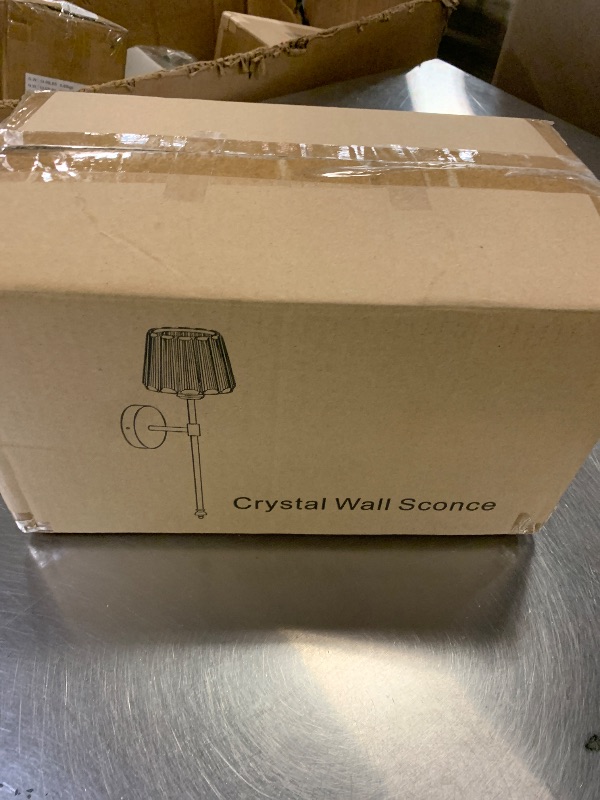 Photo 1 of Battery Operated Crystal Wall Sconce Set of 2, Gold Rechargeable Wireless Wall Sconces with Remote Dimmable 12 Colors Modes Led Wall Lights, Wall Lamp for Bedroom Living Room Hallway, 2 Bulbs Included