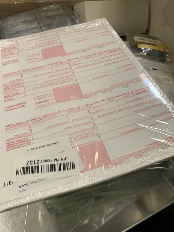 Photo 1 of 1099 NEC Forms 2025, 50 Pack 3 Part Laser Tax Forms Kit Pack of Federal/State Copy's, 1096's. Great for QuickBooks and Accounting Software, 2025, 1099-NEC 50 Pack