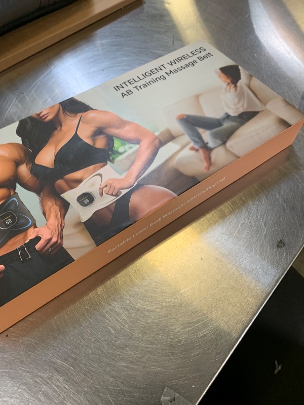 Photo 1 of Ab Stimulator Muscle Toner, Abs Stimulator Abdominal Massage Belt with Heating for Lose Belly Fat & Cellulite Melting & Stomach Smooth & Firming, Lower Back Massager for Pain Relief Women Men Gifts