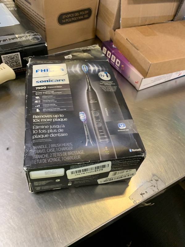 Photo 1 of Philips Sonicare ExpertClean 7500 Black, Rechargeable Electric Power Toothbrush, HX9690/05