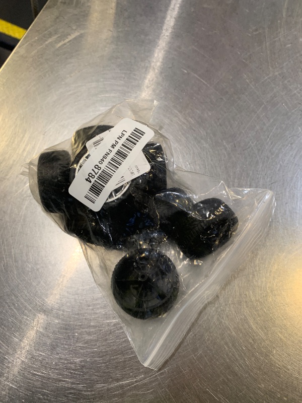 Photo 1 of 10PCS Toy Car Wheel 48mm Toy Car Rubber Tire Wheels with 5PCS Shaft Round Rod Axles for RC Car Truck Robot DIY Model Toy Parts