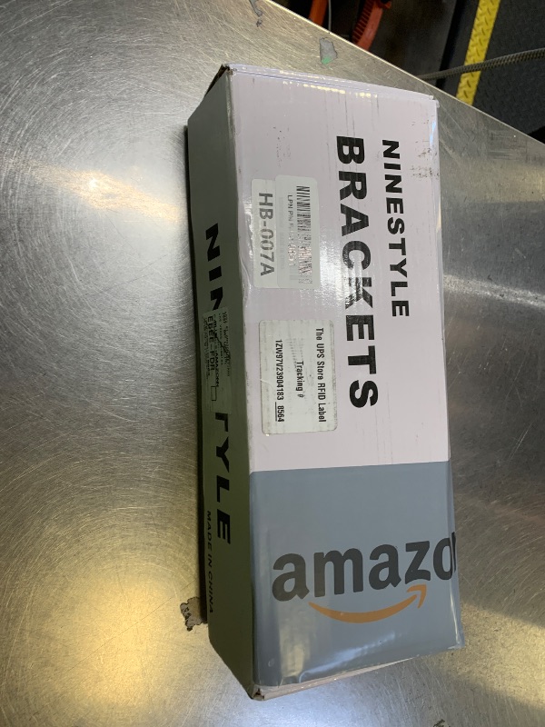 Photo 1 of Ninestyle Headboard Brackets for Metal Bed Frame, Adjustable Universal Brackets for Headboard with Footboard Extension Fit Twin Full Queen King 2 Pack Matte Black