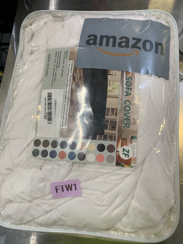 Photo 1 of Arfntevss Sectional Recliner Couch Covers Velvet Corner Sectional Sofa Cover for Reclining Couch Stretch Soft L Shape Recliner Slipcover Thick U Shaped Washable Protector (5 Seat Cover, White)