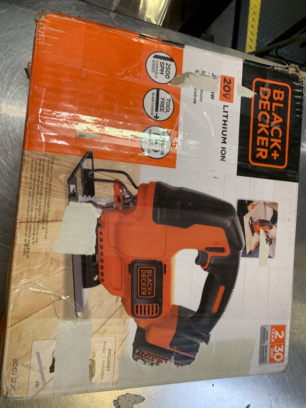 Photo 1 of BLACK+DECKER 20V MAX* POWERCONNECT Cordless Jig Saw (BDCJS20C)