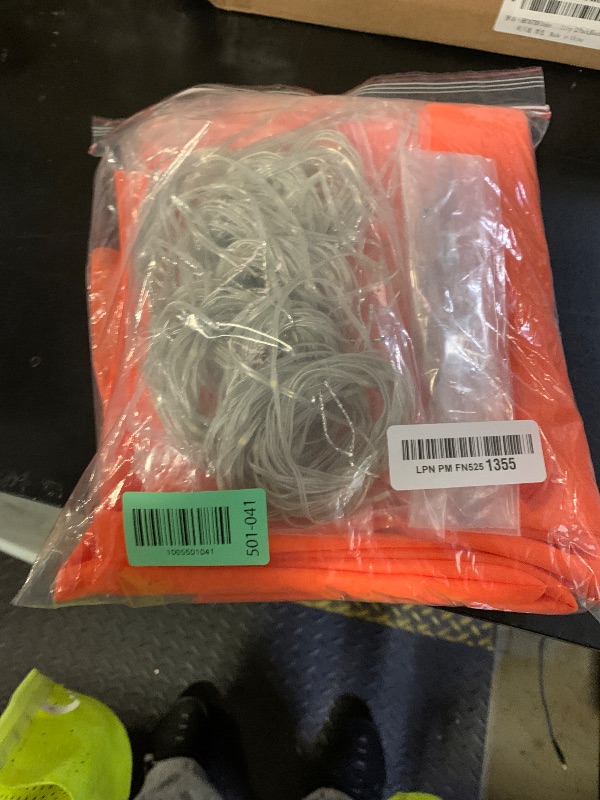 Photo 1 of 10ft x 10ft Orange Tulle Photo Backdrop Curtain with Lights String for Halloween Party Orange Sheer Curtain Backdrop Drapes for Birthday Party Wedding Photo Booth Background Home Room Decorations