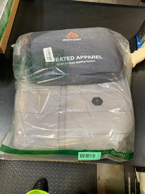 Photo 1 of GOTOBI Women's Heated Vest with 16000 mAh Battery Pack Included, Ergonomics Heating System, Smart Temp Control, Lightweight Heated Jacket for Women,Grey,XL