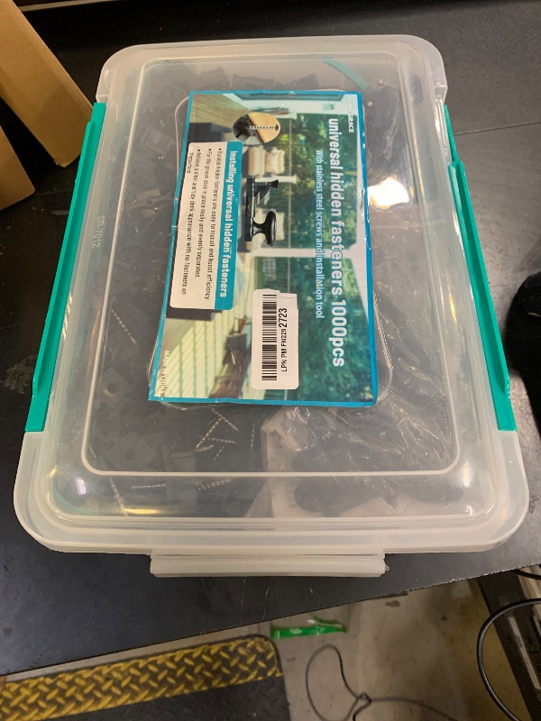 Photo 1 of **INCOMPLETE** ZONEGRACE Hidden Deck Fasteners for Composite Decking Board,Composite Deck Clips & Plastic Hidden Fastners with Stainless Steel Screws & Installation Tools,Universal Nylon Clips for Decking