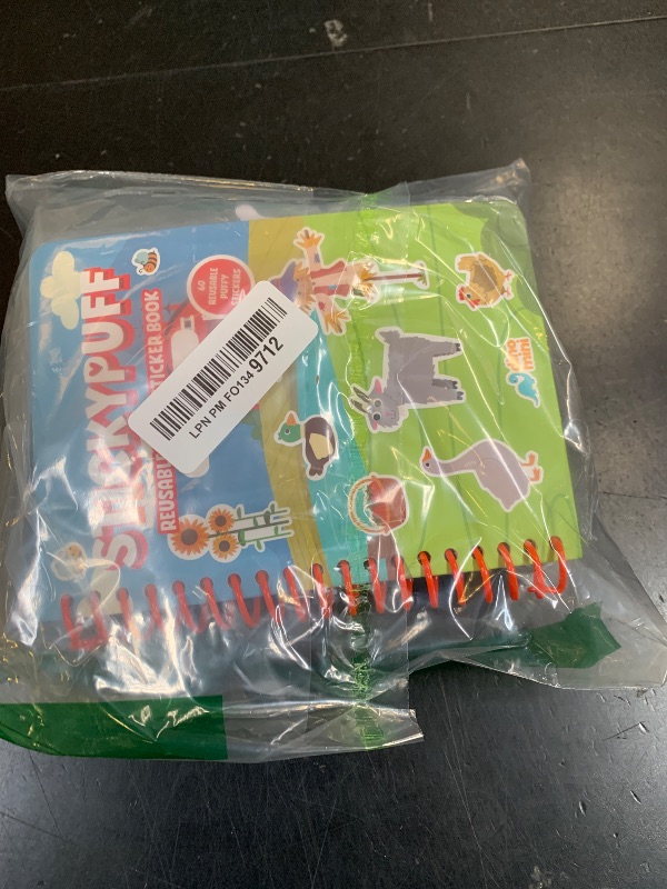 Photo 1 of **INCOMPLETE** DINO MINI Stickypuff Value Pack - 3 Reusable Puffy Sticker Book for Toddlers - Puffy Stickers for Toddlers - Travel Activities for Kids Ages 4-8 - Screen Free Birthday Gifts (Animals)