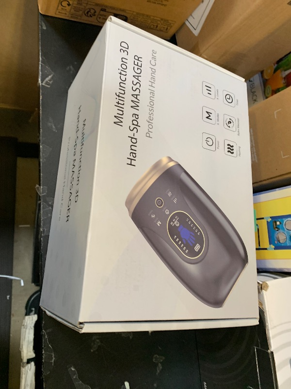 Photo 1 of Ealken Hand Massager with Heat and Compression, Hand Massage for Arthritis and Carpal Tunnel Relief, 6 Levels Pressure Therapy with Wrist Massage Finger Stretching Palm Kneading, Gifts for Women Men