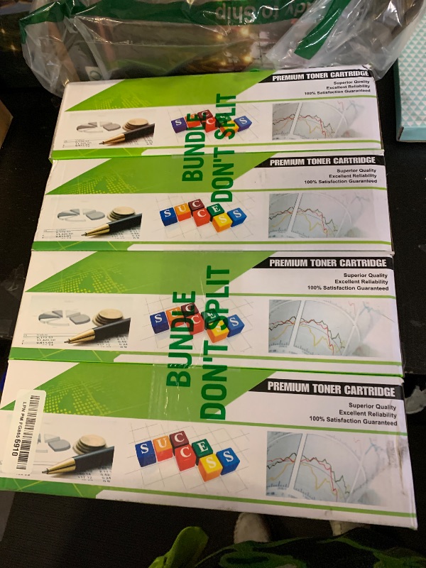 Photo 1 of 202A Toner Cartridges for Color Laser Jet Pro MFP M281fdw M281cdw M254dw Replacement for HP 202A 202X Toner Cartridge for Color Laser Jet Pro MFP M281fdw M281cdw M281fdn M281 M280nw M254dn M254nw, 4P