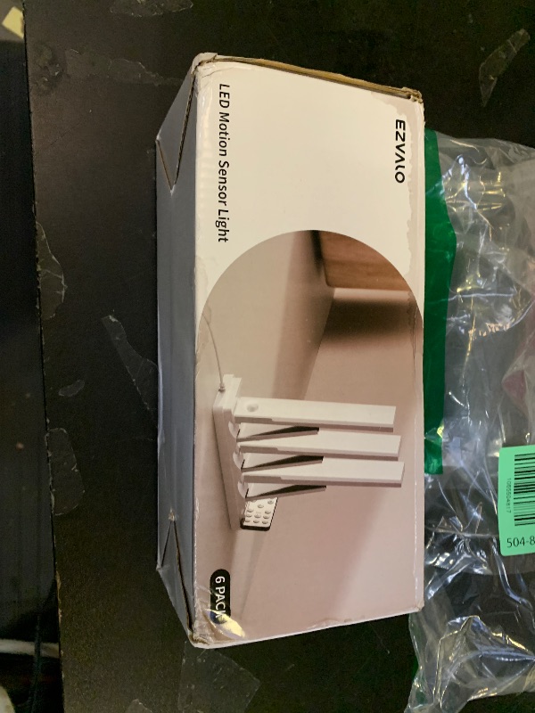 Photo 1 of EZVALO 6-Pack Under Cabinet Lighting with Charging Station, 2000mAh Rechargeable Wireless Motion Sensor Lights, 3 Color Temps, Dimmable, Timer, Magnetic, with Remote Control for Kitchen, Closet, Stair